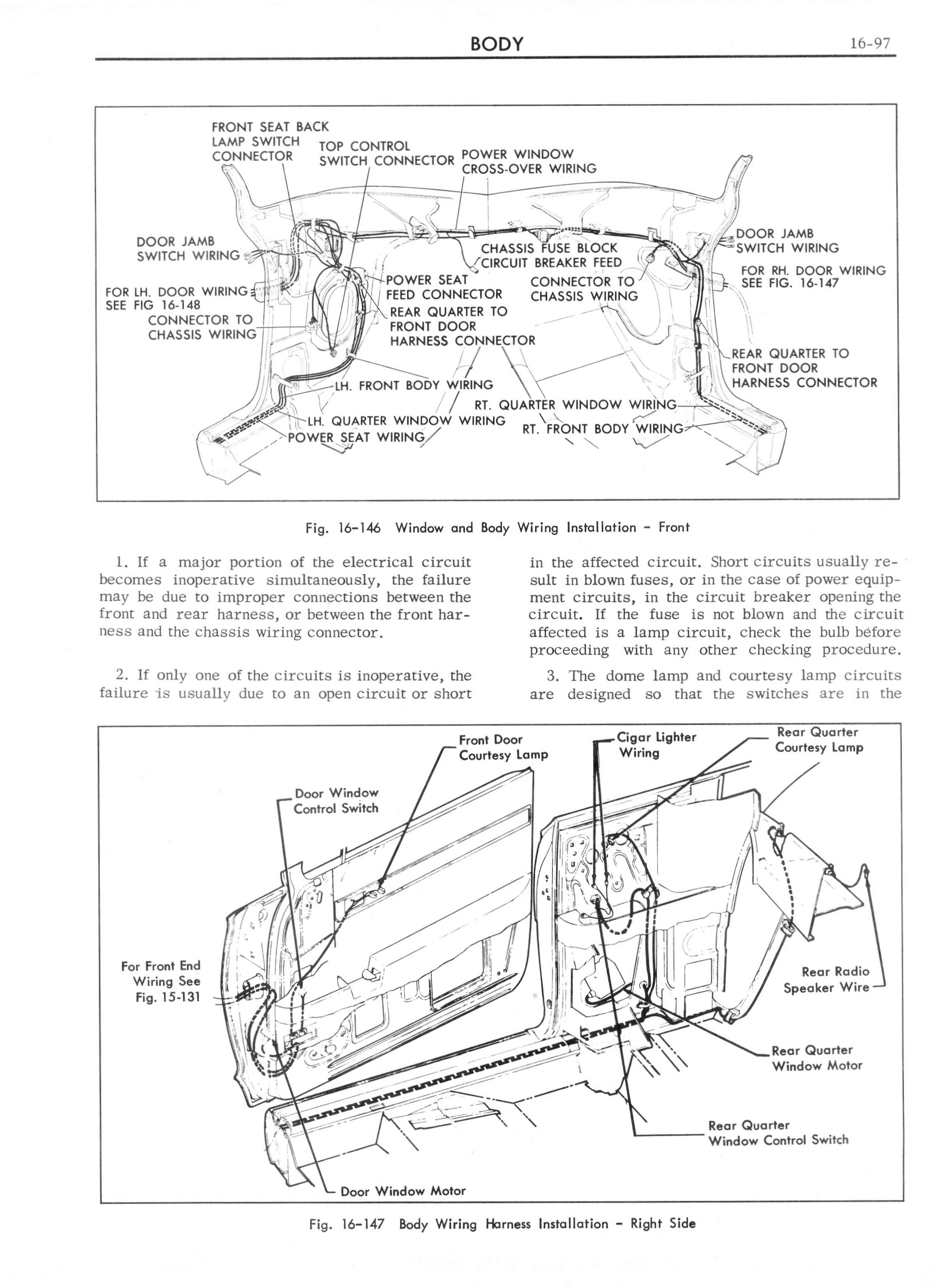 1962 Cadillac Shop Manual - Body Page 97 of 116